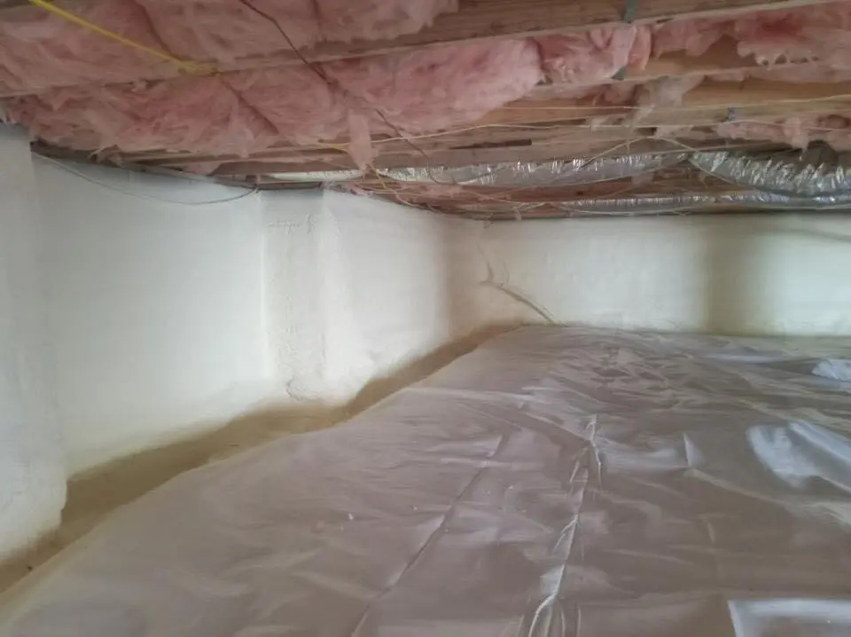 Crawl space encapsulation with closed-cell spray foam for Roof Maintenance in Old Town